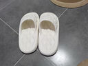 梦庭 情侣EVA凉拖男女家居家用室内浴室洗澡防臭拖鞋 白色 36-37码 实拍图