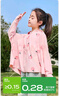 牧萌儿童防晒衣男女童防晒服夏季冰丝凉感宝宝防晒外套披肩 水蜜桃 M 实拍图