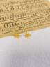 中国黄金（CHINA GOLD）雪花黄金耳钉女款足金养耳洞耳饰情人节情人节生日礼物送女友老婆 【今/次日达】雪花耳钉【一对】约0.8g 实拍图