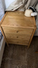 原始原素实木床头柜现代简约极窄床边柜橡木收纳柜三抽0.38米L7022 实拍图