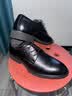 卡帝乐鳄鱼（CARTELO）英伦男士皮鞋商务透气牛皮正装鞋职场办公低帮皮鞋男9274 黑色 38 实拍图