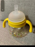 贝亲熊猫小月龄防呛防漏喝水喝奶学饮杯奶瓶+替换吸管2个 7月+ 实拍图