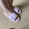 惠夫人拖鞋女夏季居家室内厚底情侣男家居拖洗澡防滑浴室软底家用凉拖鞋 侧边熊 粉色 38-39 (适合37-38码穿) 实拍图
