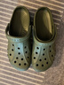 crocs卡骆驰洞洞鞋贝雅男鞋女鞋轻便耐磨一脚蹬拖鞋休闲鞋|10126 军绿色-309 45 (290mm) 实拍图
