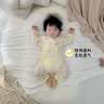 新生婴儿春秋衣服初生连体衣夏季薄款宝宝哈衣无骨和尚服夏天长袖 【烧花透气】樱花粉 59cm 码 8-13斤宝宝 实拍图