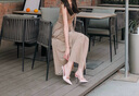 CHARLES&KEITH缎面蝴蝶结尖头高跟凉鞋女CK1-60361556 Light Pink浅粉色 39 实拍图