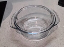 CCKO高硼硅玻璃碗微波炉烤箱可用带盖耐高温家用大号泡面碗汤碗沙拉碗 【2只装】700ml+1000ml双耳煲 实拍图