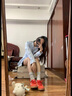 CAMILA KSENIA阿甘鞋女士2026年新款夏季时尚百搭厚底德训鞋红色系休闲运动鞋子 红色 37 实拍图