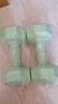 家用健身哑铃彩色女士锻炼健身器材多规格练臂肌瘦身瑜伽 绿色2.5kg*2只 实拍图