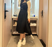 初申春秋长袖连衣裙女法式优雅气质拼接蕾丝中长款裙子S141Q2093 实拍图