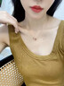 法蔻彩金色双环项链女莫比乌斯锁骨链玫瑰金吊坠七夕情人节礼物送女友 莫比乌斯双环项链【全国仓极速达】 实拍图