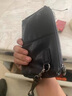 ANDSEEYOU品牌 头层牛皮手拿包 男士真皮商务夹包 软皮长款拉链多卡位钱包手包 休闲复古手机包 典雅黑 实拍图