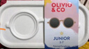 OLIVIO&CO儿童墨镜太阳镜男女童防紫外线宝宝墨镜UV偏光太阳镜OO镜 沙滩棕【3-7岁】圆形 全色 实拍图