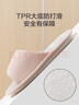 京东京造【天然乳胶】棉麻透气拖鞋休闲情侣夏季新款拖鞋女燕麦色37-38 实拍图