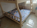 皇家御兔【免费安装】实木子母床二层儿童床小户型家用两层多功能高低床 原木梯柜+书架+抽屉+床垫 上铺宽130*下铺宽150 实拍图