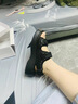回力凉鞋女夏外穿2025新款精致配裙子软底踩屎感厚底女拖鞋不累脚 黑色【4.5cm增高厚底】 37 实拍图