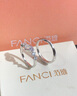 范琦（Fanci）心月相伴情侣对戒 一对男女情侣款时尚简约小众礼物送女友 男开口+女闭口粉色 女13号 实拍图