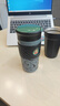 大嘴猴保温咖啡杯陶瓷内胆大容量男女水杯学生儿童礼物 漫画灰480ml 实拍图