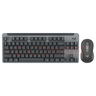 罗技（Logitech）MK855蓝牙键鼠套装 游戏办公键盘鼠标套装 无线键鼠套装 便携黑色（K855键盘+M750鼠标） 实拍图
