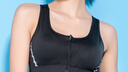 骆驼（CAMEL）运动内衣女跑步瑜伽健身外穿背心文胸 J0S1QL9905 黑色 M 实拍图