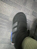 adidas ADIPUFF面包鞋防滑耐磨一脚蹬柔软中高帮休闲棉鞋阿迪达斯   黑色/碳黑/皇家蓝 (推荐选大半码)   43 实拍图