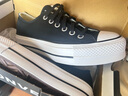 匡威（Converse）官方All Star Lift女低帮帆布鞋典厚底鞋黑色560250C 黑色/560250C 37 实拍图