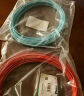PANDUIT 泛达超六类细网线CAT6A类跳线家用电脑宽带POE监控万兆高速成品线 冰湖蓝 1米 实拍图