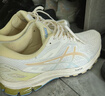 亚瑟士ASICS跑步鞋女鞋稳定舒适支撑运动鞋耐磨透气跑鞋 GT-1000 10 米色/橙色 39 实拍图