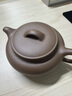百年利永 宜兴紫砂壶纯全手工原矿段泥过桥扁鼓壶功夫茶具泡茶壶180cc 实拍图