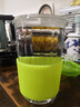 Glasslock耐热加厚玻璃杯钢化玻璃水杯进口杯子茶杯牛奶杯 绿色(无提绳)500ml 实拍图