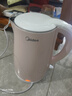 美的（Midea）电热水壶家用电水壶烧水壶 双层防烫 0涂层食品级304不锈钢 1500W快速沸腾 1.7L大容量 HJ1705 实拍图