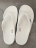 CROCS卡骆驰贝雅卡骆班运动拖鞋男鞋女鞋居家夹脚平底人字拖鞋|205393 白/深蓝-126 39 (240mm) 实拍图
