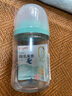 贝亲（Pigeon）婴儿宝宝玻璃奶瓶第3代 仿母乳耐热宽口径自带SS 160ml  亲子熊 实拍图