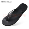MATXSO·MAX夏季情侣人字拖男时尚欧美男女夹拖凉拖鞋平底沙滩鞋潮流 黑色 41 实拍图