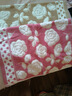 沐凡 枕巾 纯棉加厚 一对2条装四季柔软透气全棉卡通情侣单人枕头巾 桃心花朵豆粉一对 75cm*50cm 实拍图