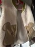 迷你巴拉（minibala）【绒绒衣】冬新款男女童双面暖马甲可爱保暖毛绒背心 奶白10504 100 实拍图