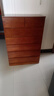 鲁菏鑫森斗柜 实木斗柜现代简约卧室客厅抽屉式收纳柜子储物柜 板栗色高七斗【经典款】 实拍图