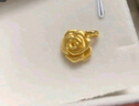 周生生黄金吊坠 玫瑰花 足金挂坠女 不含项链78715P计价3.35克 实拍图