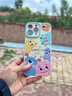 圣图朗新款可爱小怪兽17苹果16promax手机壳iphone14高级感15pro挂绳12可爱13卡通植绒硅胶8plus情侣全包 可爱五只怪兽撞色液态硅胶-【古董白】 iPhone 14 Pro Ma 实拍图