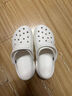 crocs卡骆驰洞洞鞋贝雅卡骆班轻便耐磨一脚蹬休闲鞋|205089 白/深蓝-126 36 /37(220mm) 实拍图
