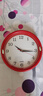 挂钟挂表墙钟客厅新款数字北欧中式简约百搭田园家居畅销时钟钟表 红色 实拍图