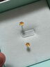 周六福足金999朱槿花黄金耳钉耳饰女计价A0910969 约0.85g 一对生日礼物 实拍图