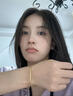 中国黄金（CHINA GOLD）无孔古法素圈黄金手镯足金素圈镯子结婚情人节生日礼物送女友妈妈 【古法无孔】圈号56约5.1g 实拍图