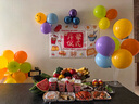 仕彩 宝宝开荤仪式装饰布置背景墙挂布六个月婴儿半岁气球派对氛围G款 实拍图
