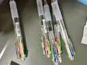 得力(deli)多功能4色圆珠笔 0.7mm子弹头按动笔原子笔中油笔 (黑红蓝绿) 5支/盒DL-33413 实拍图