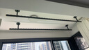 比人【免费安装】顶装晾衣杆阳台固定晾衣架横杆吊顶式双杆防风晒衣杆 包安装-双杆2m+底座20-30cm可调+升级十字筋+枪灰 实拍图