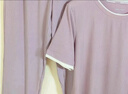 松山棉店小薄荷罗纹家居服套装短袖显瘦透气睡衣短袖套装-女粉色2XL 实拍图