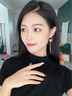翠奢缘流苏花朵耳环女长款气质耳坠高档耳饰品情人节送女友老婆生日礼物 花朵流苏耳环（黄金色） 实拍图