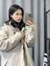 骆驼（CAMEL）户外冲锋衣三合一可拆防水登山服3514浅卡其,男女款L 实拍图