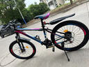 金武端自行车成人山地车公路赛车单车骑行变速超轻越野中学生初中青少年 旗舰版-辐条轮-炫彩蓝 24寸21速 实拍图